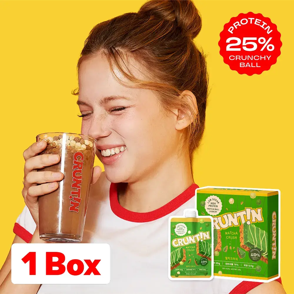 [NEW 블루베리요거팝] 크런틴 크런치볼 단백질쉐이크 1box(5팩) 5종 택1